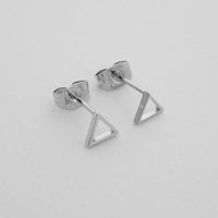 Outline Triangle Stud Earrings