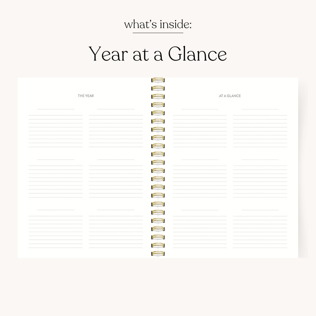 Blue Stripes Undated Planner - Cloth + Cabin