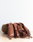 Oversized Woven Hand Towel in Cinnamon