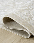 4x6 Dalia Floral Oriental Sand Indoor Outdoor Rug