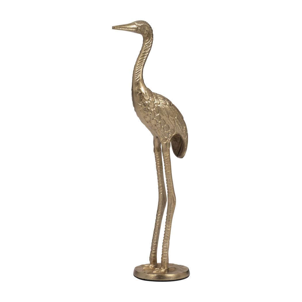 Gold Crane Gleaming Figurine - Cloth + Cabin