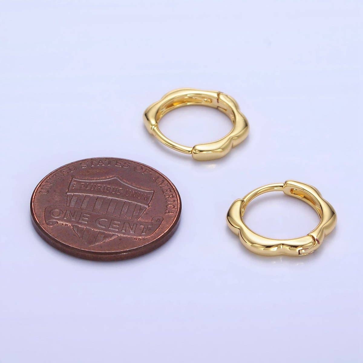 13mm Rounded Huggie Earrings