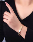 24K Gold Filled Minimalist Band Cuff Bracelet