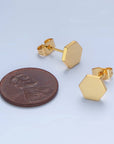 Hexagon Studs