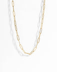 18K Gold Paperclip Necklace