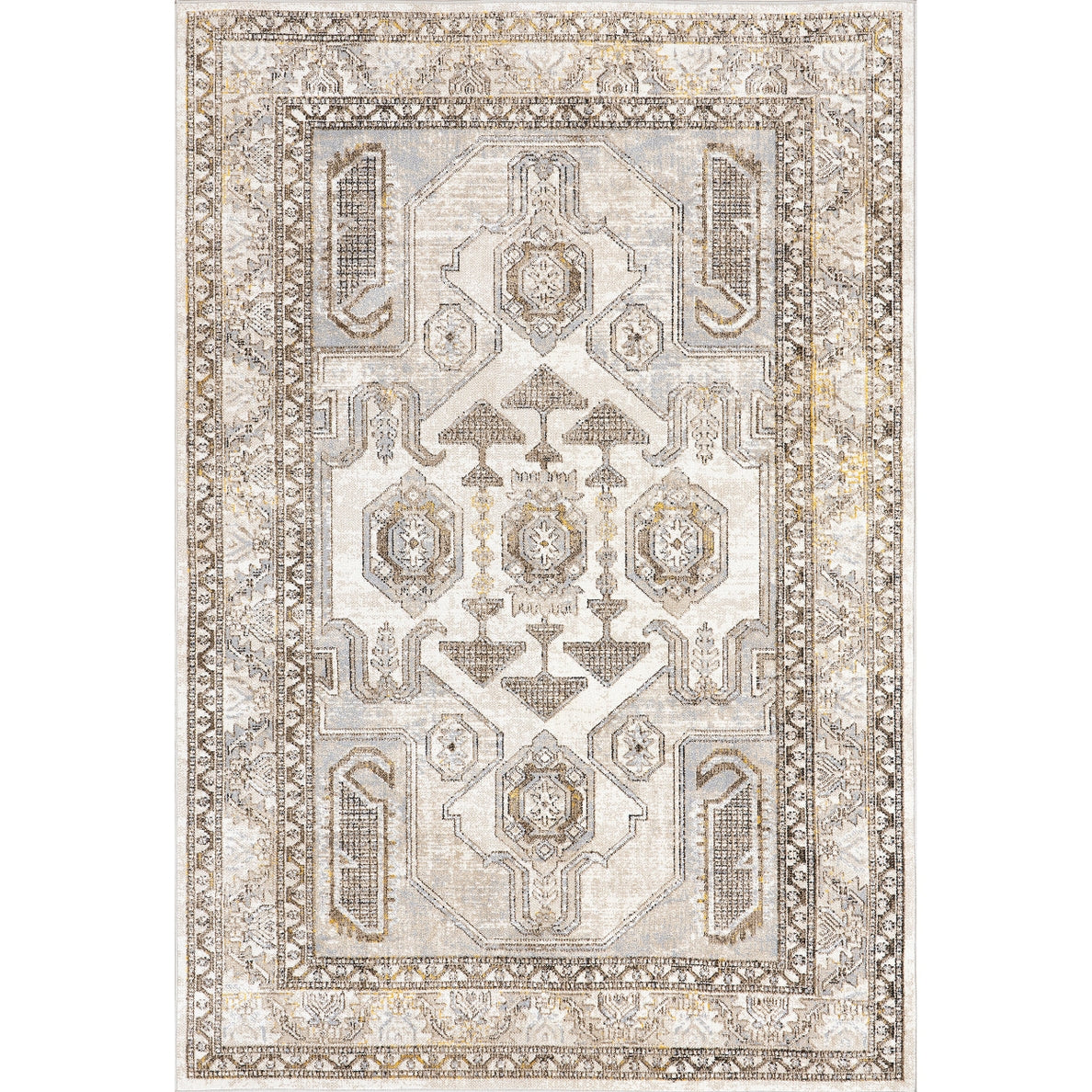 Alisha Traditional Perisan Machine Washable Area Rug