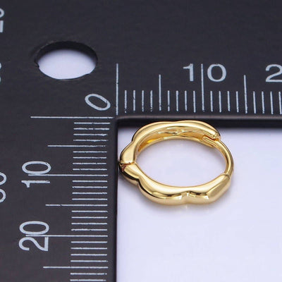 13mm Rounded Huggie Earrings