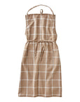 Classic Check Slub Apron - Linen