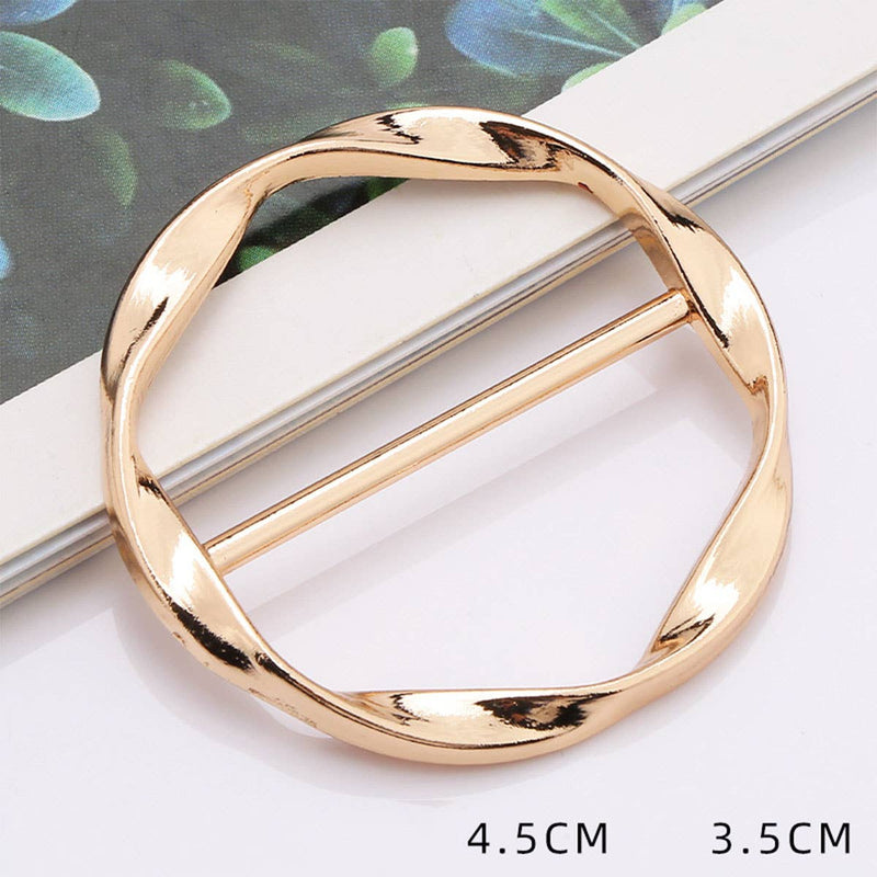 METAL RING SIMPLE SCARF RING WITH NO UPKEEP_CWMM2162 - Cloth + Cabin