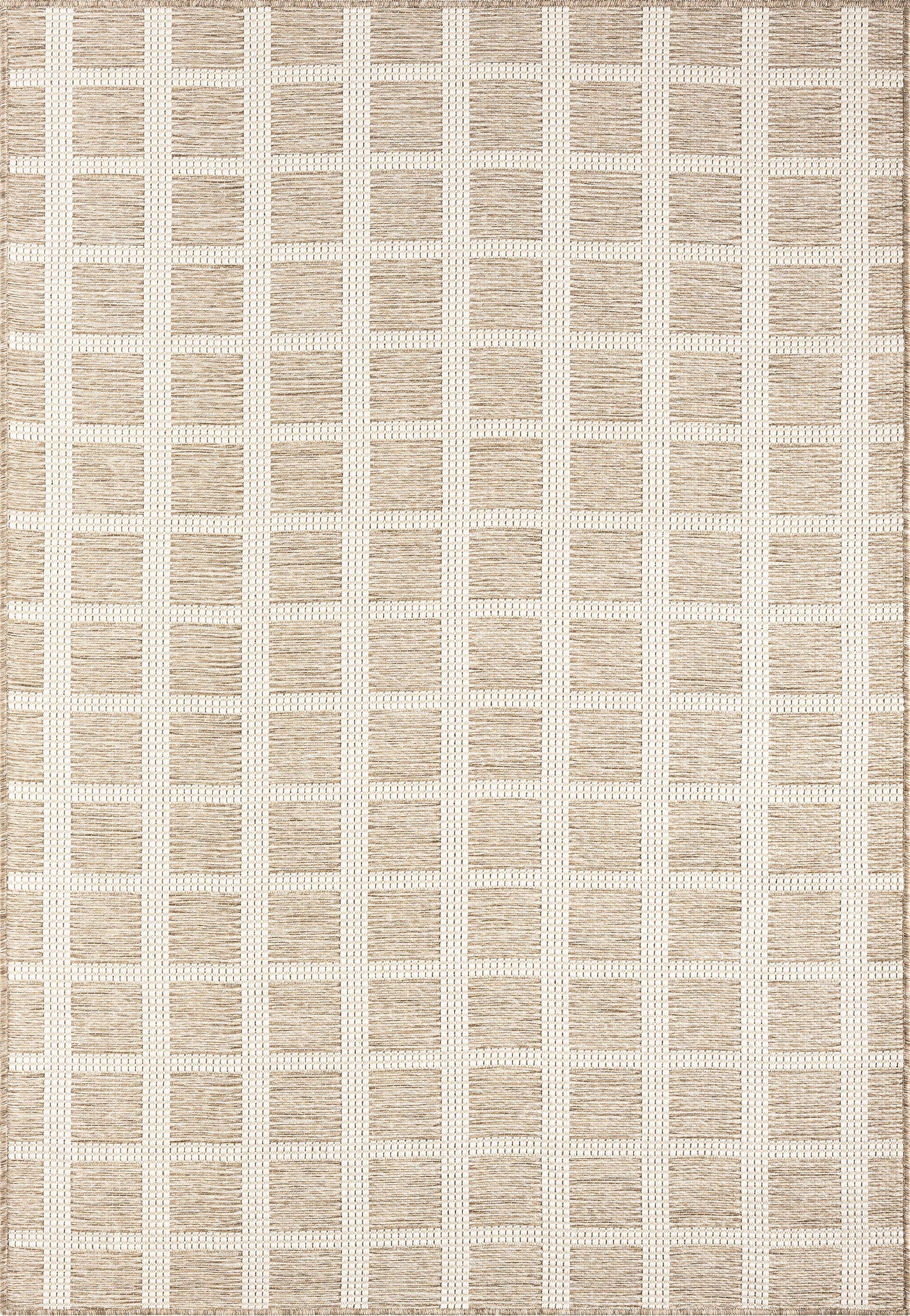 Ocean Gridscape Indoor/Outdoor Area Rug