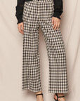 Audrey Plaid Wide Leg Pants