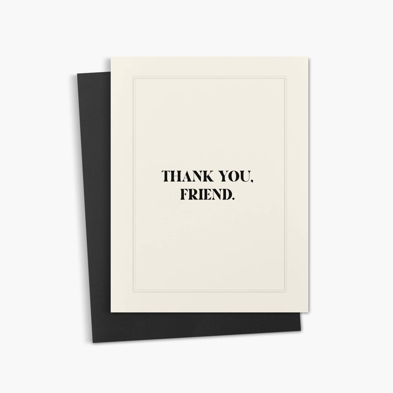 Thank You Friend Card - Cloth + Cabin