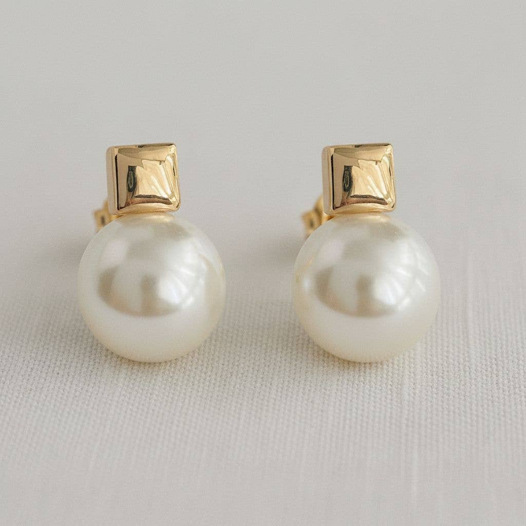 Pearl Stud Earrings