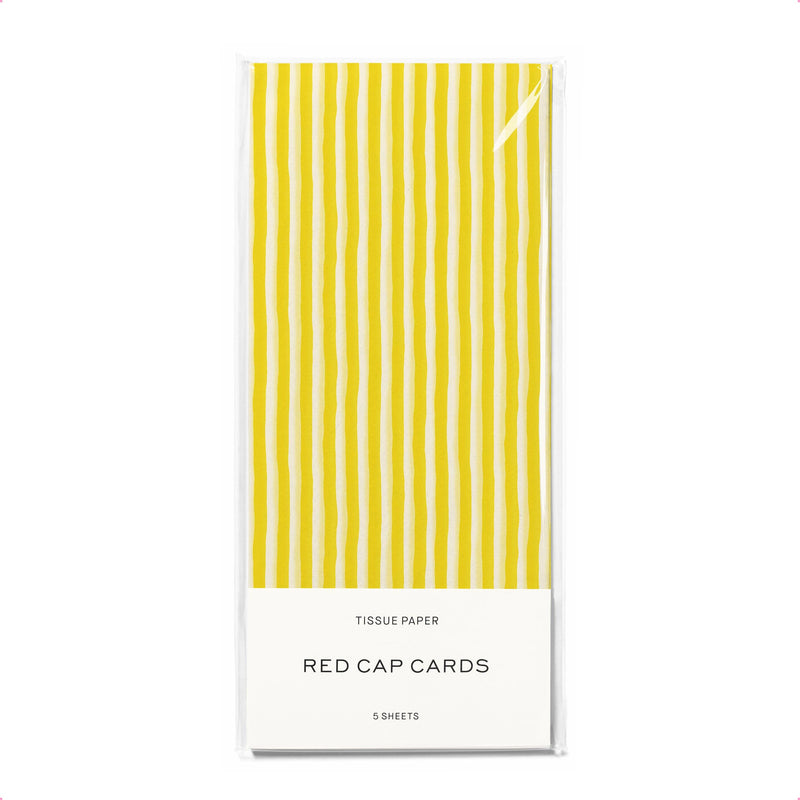 Yellow Stripe Tissue Paper - Cloth + Cabin
