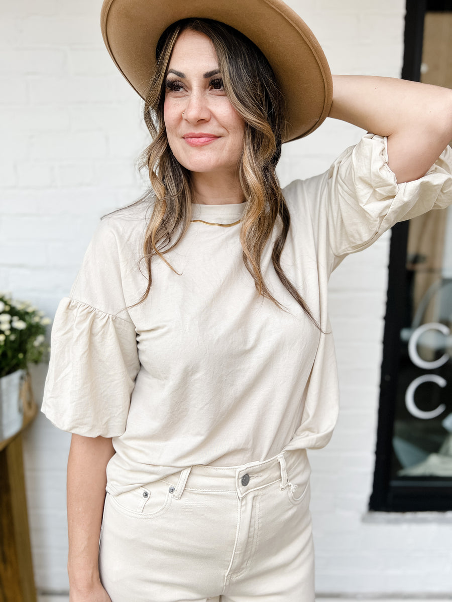 Beth Bubble Sleeve Top
