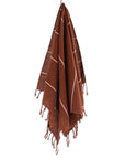 Oversized Woven Hand Towel in Cinnamon