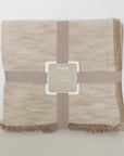 Tranquil Oatmeal Weave Throw Blanket