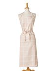 Classic Check Slub Apron - Blush