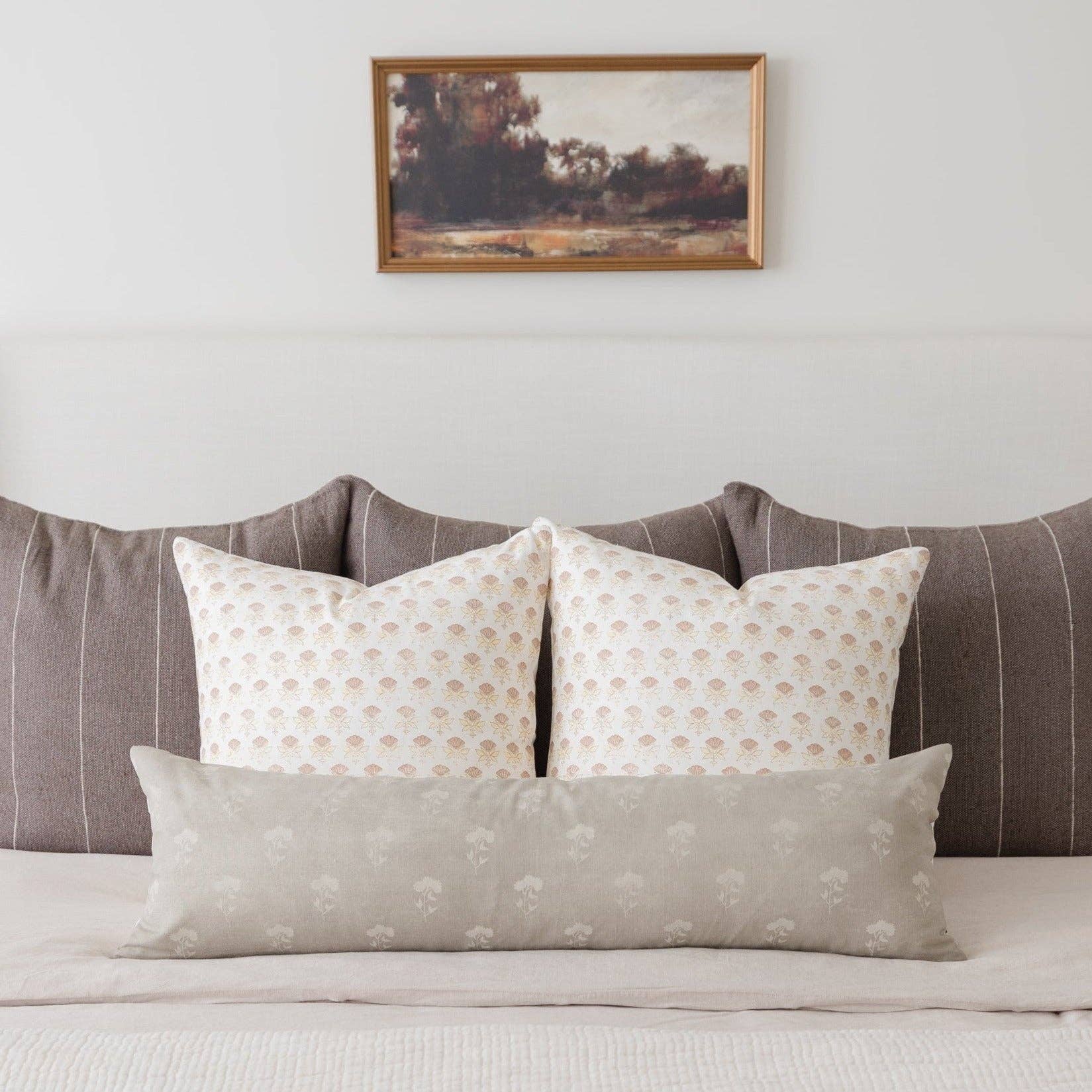 White Floral Pillow Cover