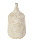 Rustic Beige Metal Vase
