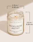 Christmas Soy Candle - Clear Jar - 9 oz