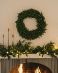 Artificial Winter Cedar and Juniper Wreath - 30"