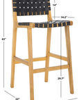 Adah Leather Bar Stool