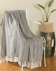 Herringbone Knit Throw Blanket