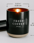 Christmas Tree Soy Candle - Black Stoneware Jar - 12 oz