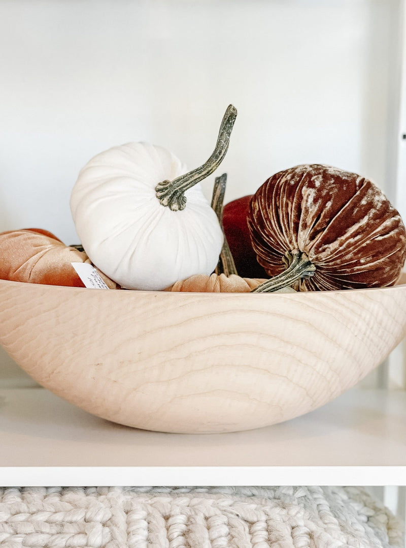 Handmade Velvet Pumpkins