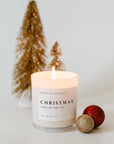 Christmas Soy Candle - White Jar - 11 oz