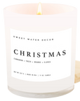 Christmas Soy Candle - White Jar - 11 oz