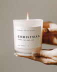 Christmas Soy Candle - White Jar - 11 oz