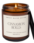 Cinnamon Rolls Soy Candle - Amber Jar - 9 oz