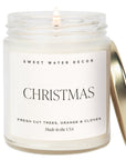 Christmas Soy Candle - Clear Jar - 9 oz