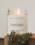 Christmas Soy Candle - Clear Jar - 9 oz