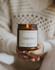 Christmas Soy Candle - Amber Jar - 9 oz