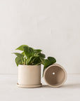 4" Minimal Planter | Raw Stoneware