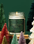 Christmas Tree Soy Candle - Clear Jar - 9 oz