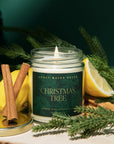 Christmas Tree Soy Candle - Clear Jar - 9 oz