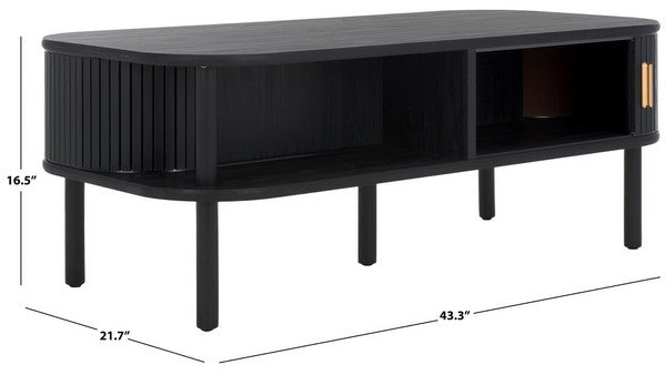 Tealla 2 Tambour Door Coffee Table