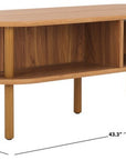 Tealla 2 Tambour Door Coffee Table