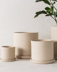 8" Minimal Planter | Raw Stoneware