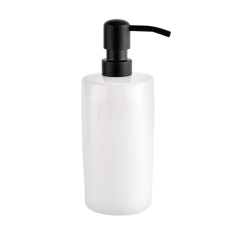 White Stoneware Hand Soap Dispenser