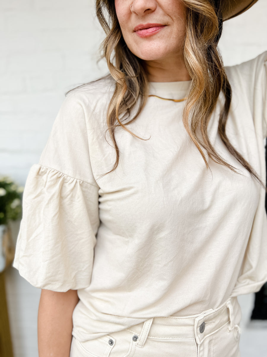 Beth Bubble Sleeve Top