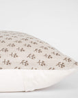 Tierra Block Printed Pillow Cover | Brown