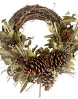 Woodland Pinecone Half Wreath