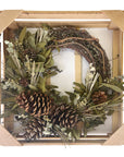 Woodland Pinecone Half Wreath