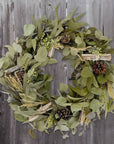 Eucalyptus & Pinecone Garland Wreath