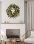 Eucalyptus & Pinecone Garland Wreath